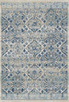 Vintage Slate & Azure Serapi Heritage Rug Blue