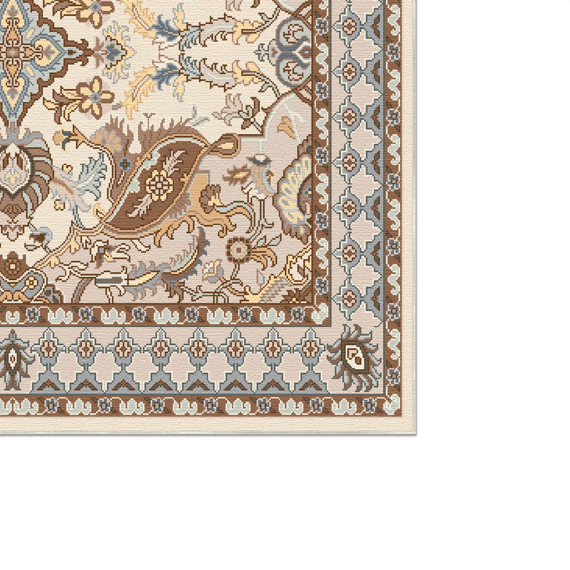 Thalia Cream Palmette Classical Rug