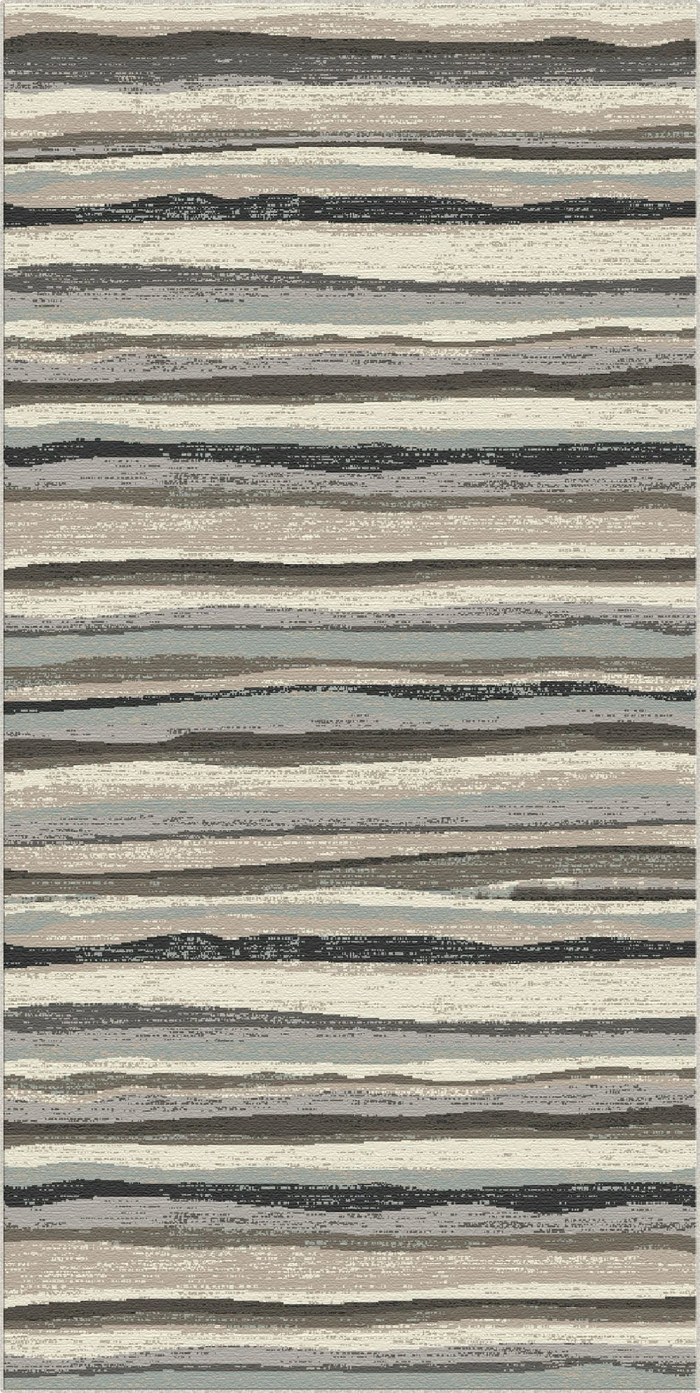 Serene Abstract Coastal Horizon Rug