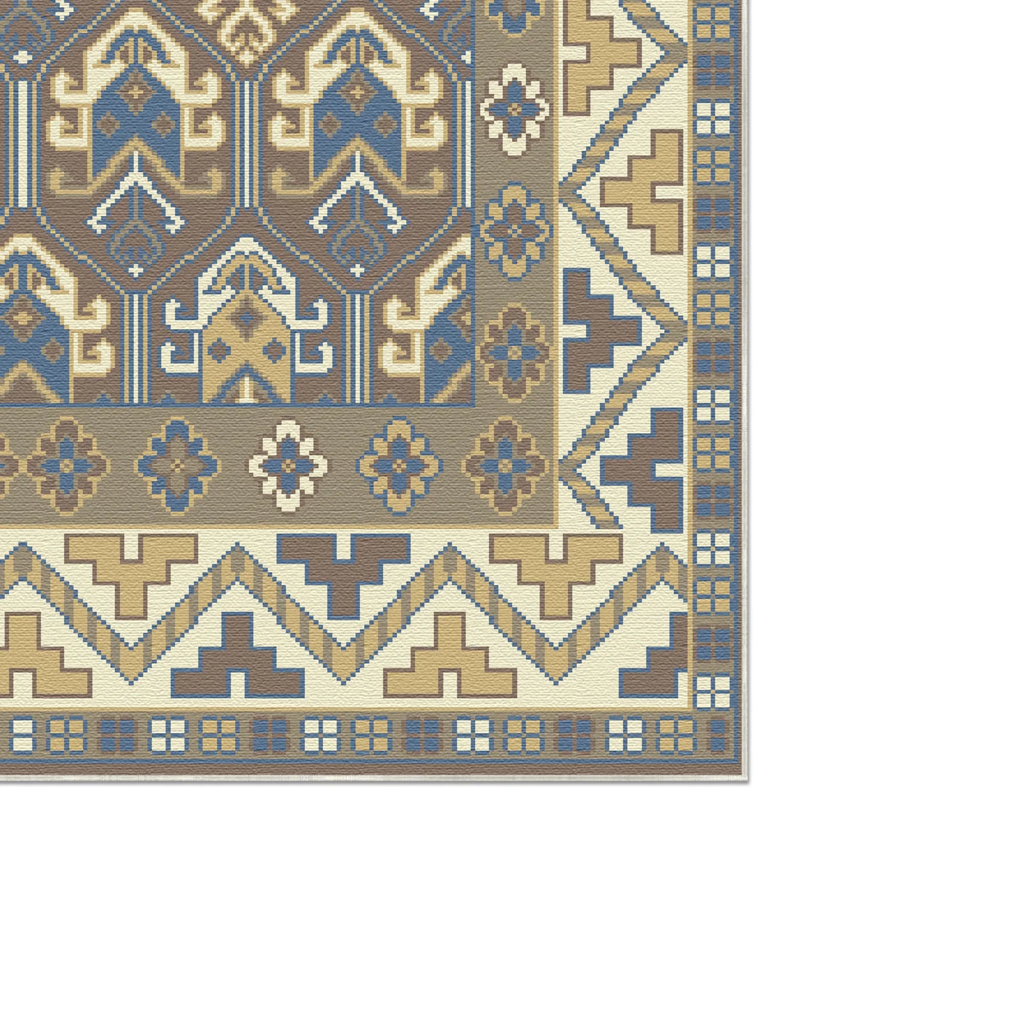 Valerius Slate Chevron Tribal Rug