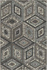 Urban Grey Tribal Diamond Rug 
