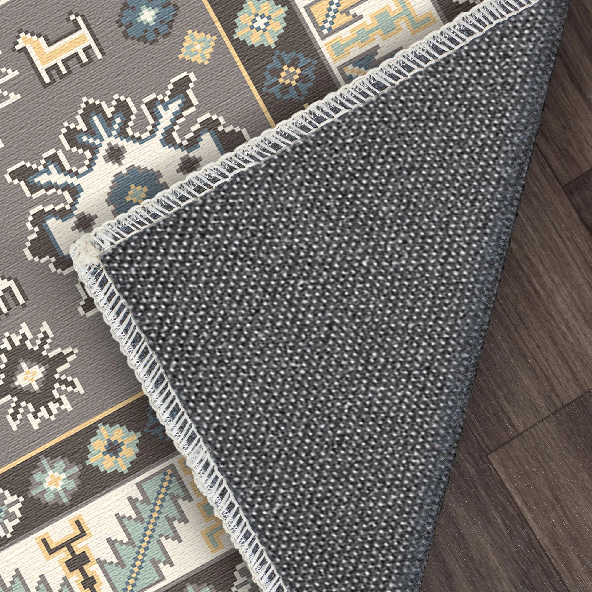 Astraea Ash Tribal Medallion Rug