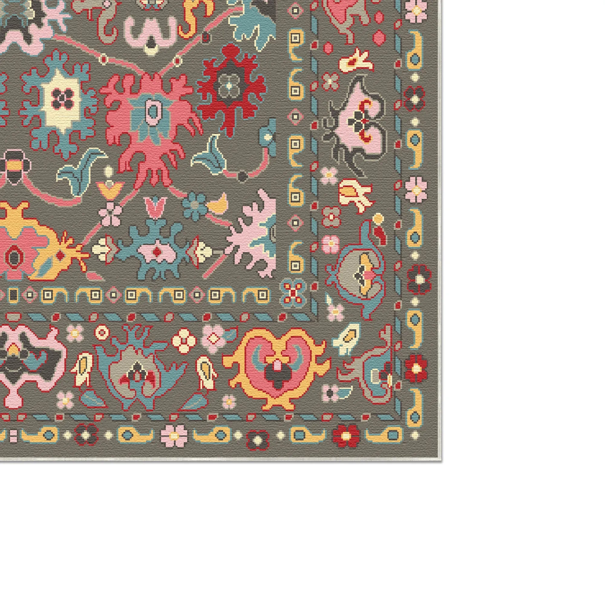 Zora Olive Fusion Tribal Rug