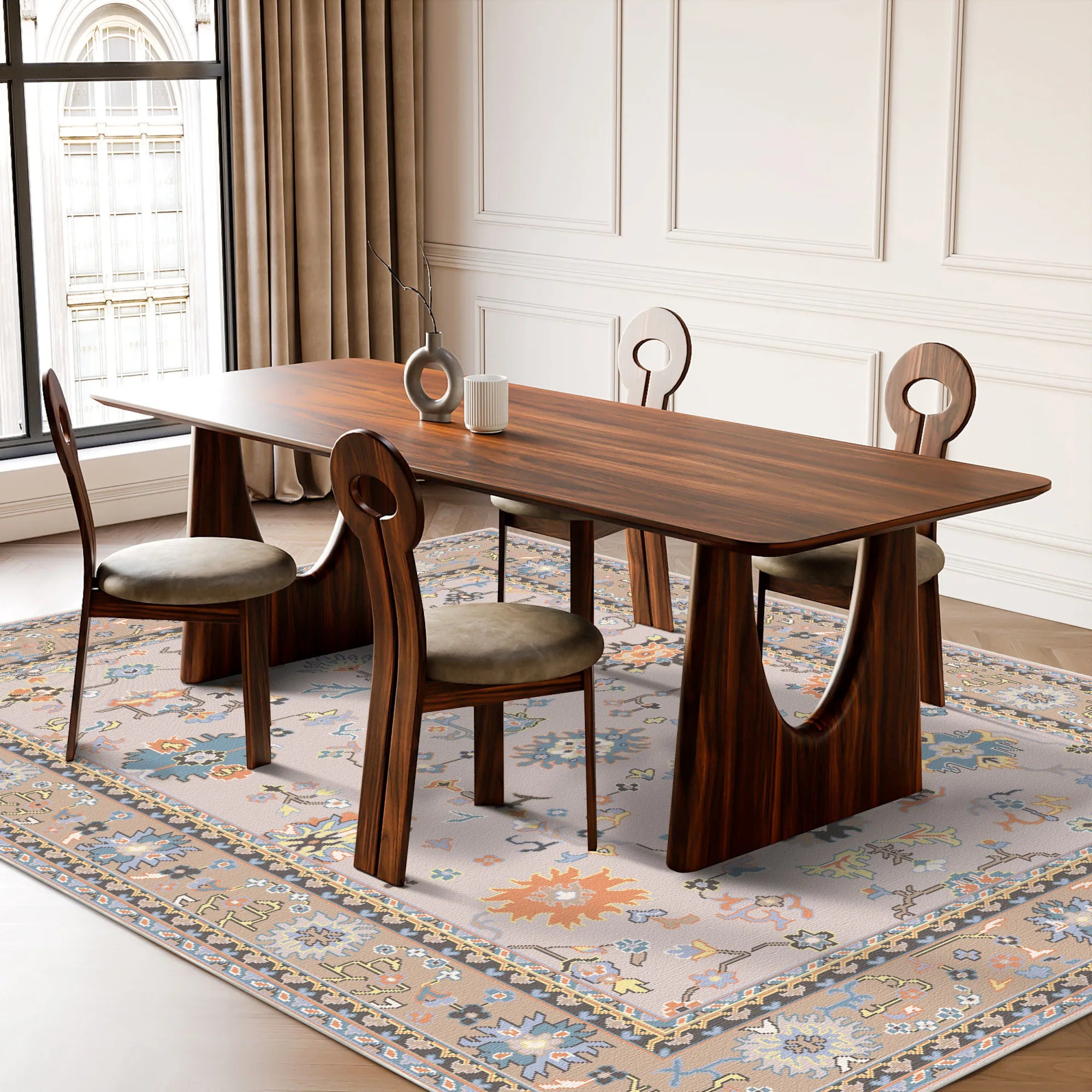 Iris Misty Meadow Floral Rug