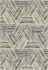 Modern Linear Geometric Triangle Rug 