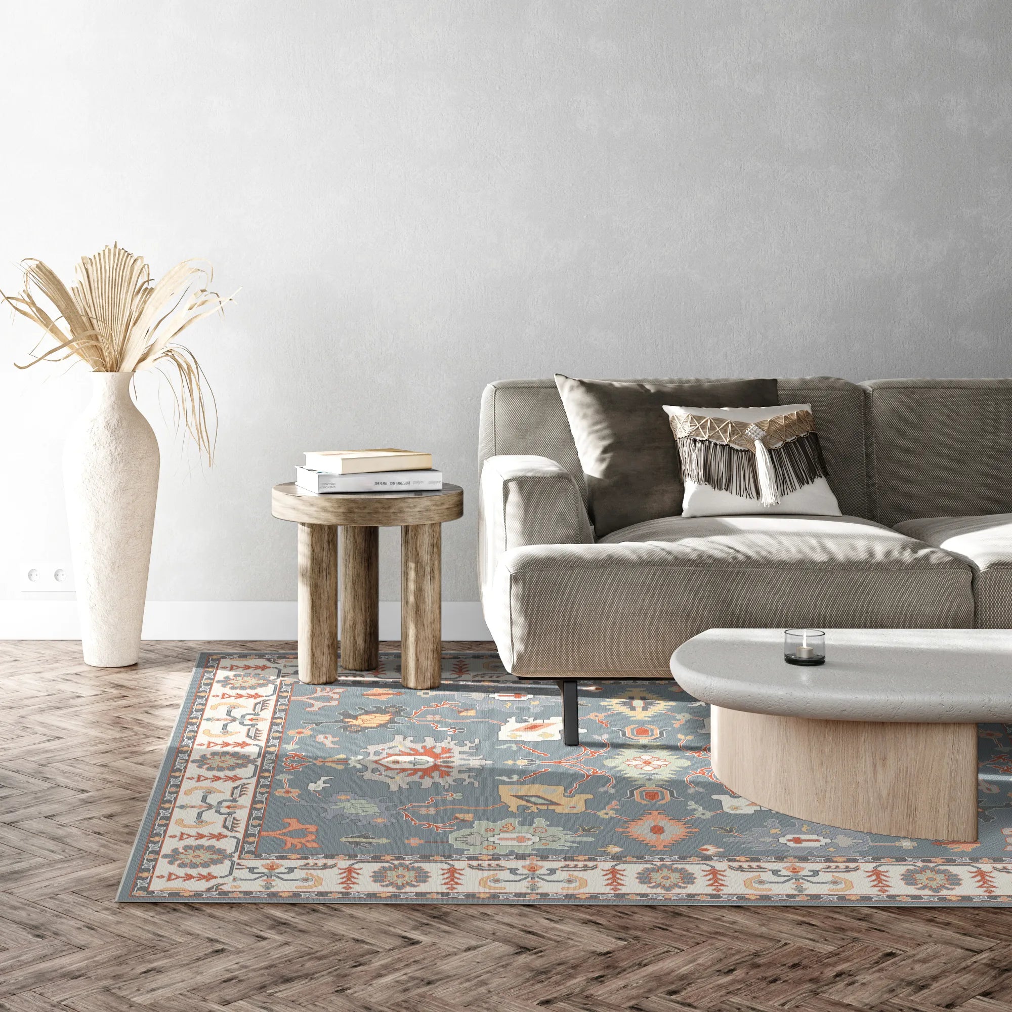 Kora Ocean Mirage Tribal Rug