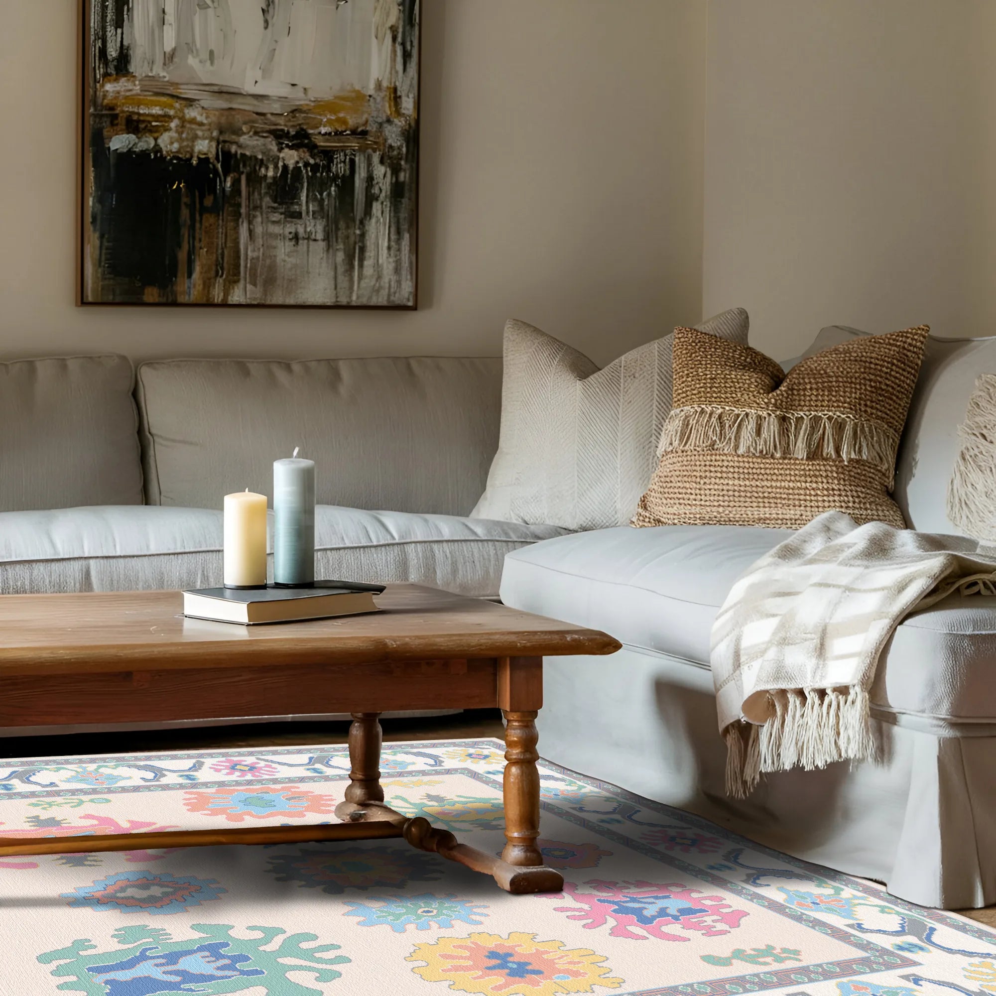 Lumina Candy Pastel Tribal Rug