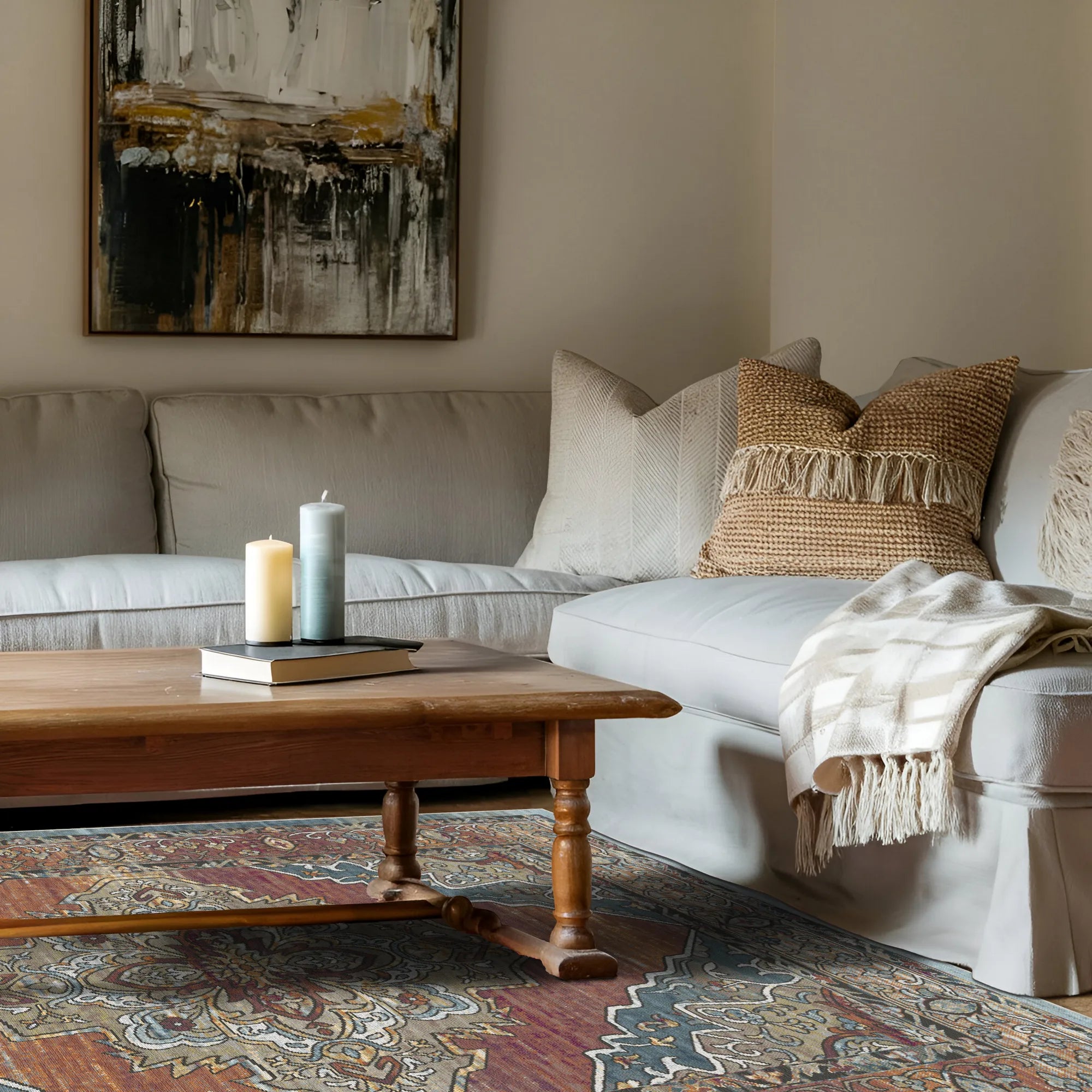 Amber Soul Medallion Heritage Rug