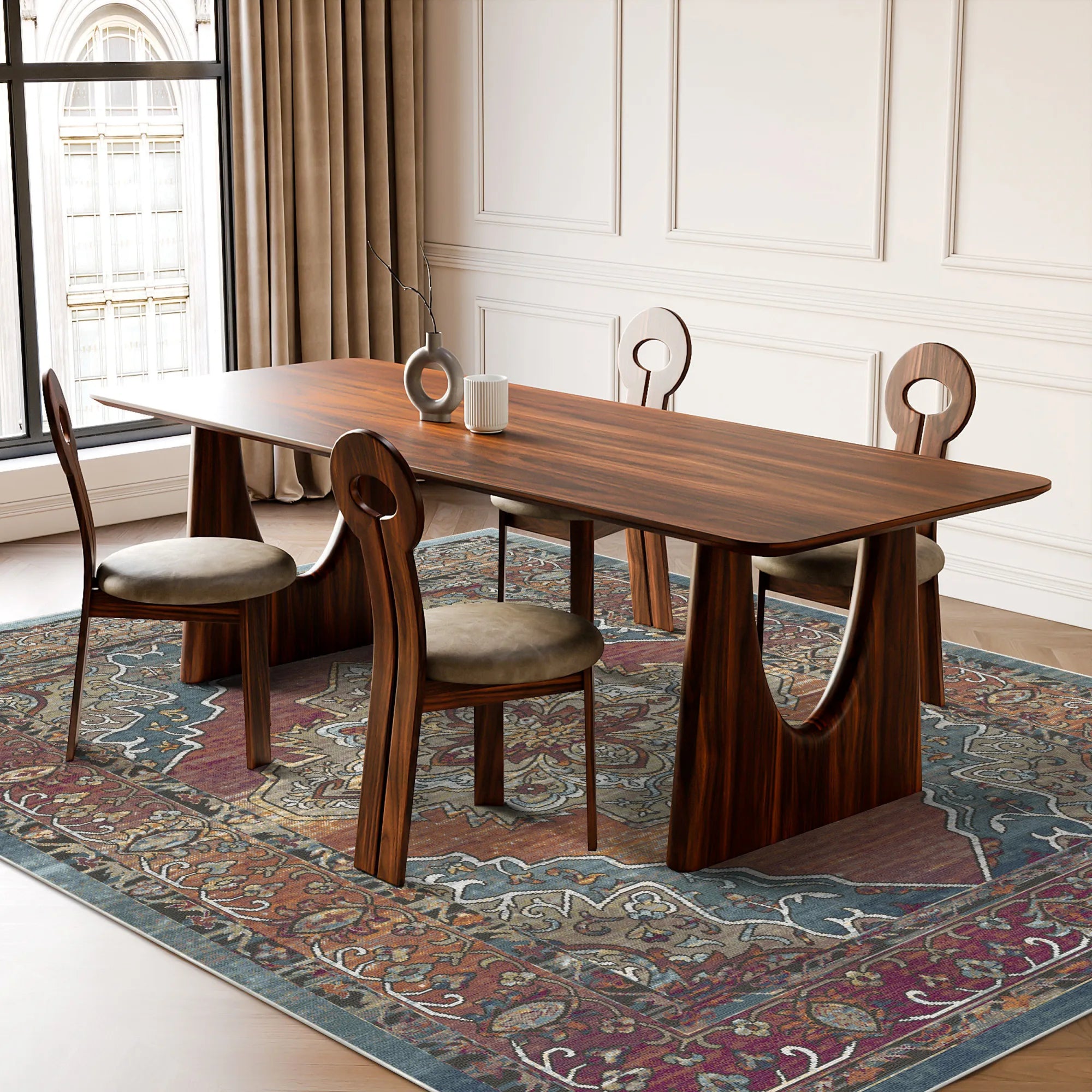 Amber Soul Medallion Heritage Rug