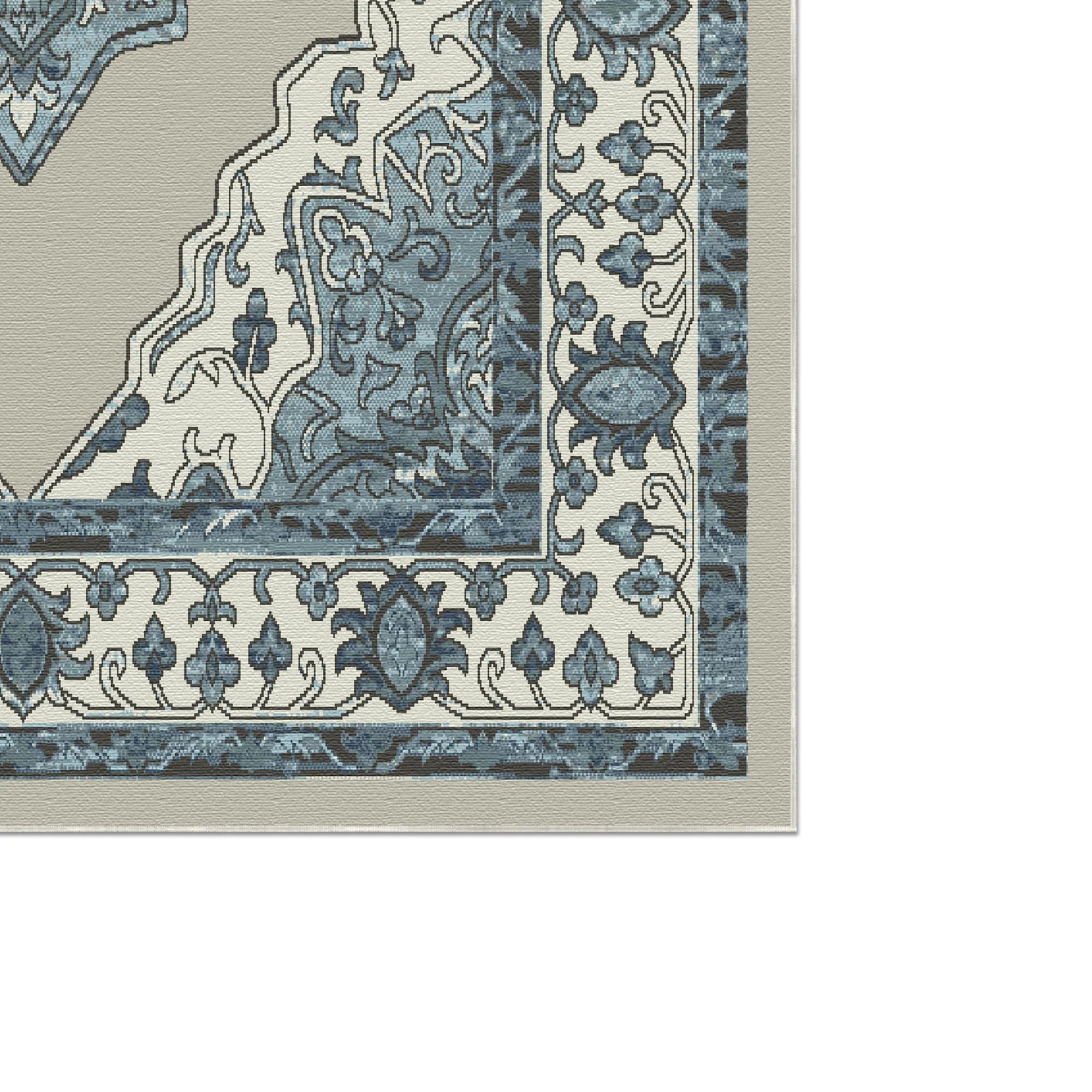 Celestial Nomad Medallion Washable Rug