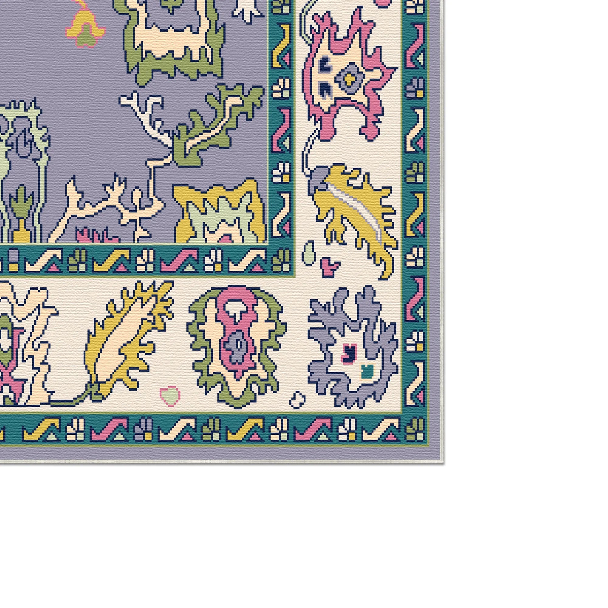 Vora Lavender Zenith Abstract Rug