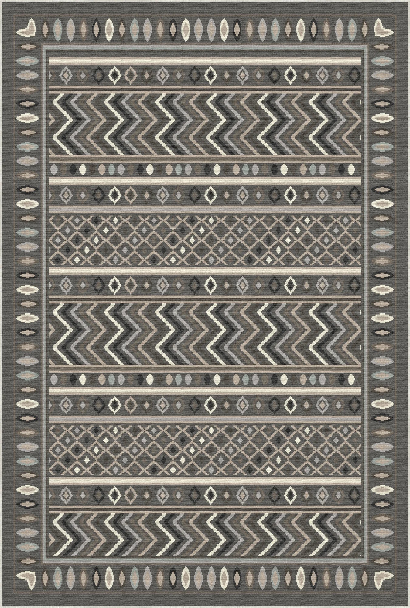 Shadow Tribe Geometric Washable Rug