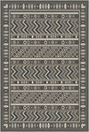 Shadow Tribe Geometric Washable Rug Gray
