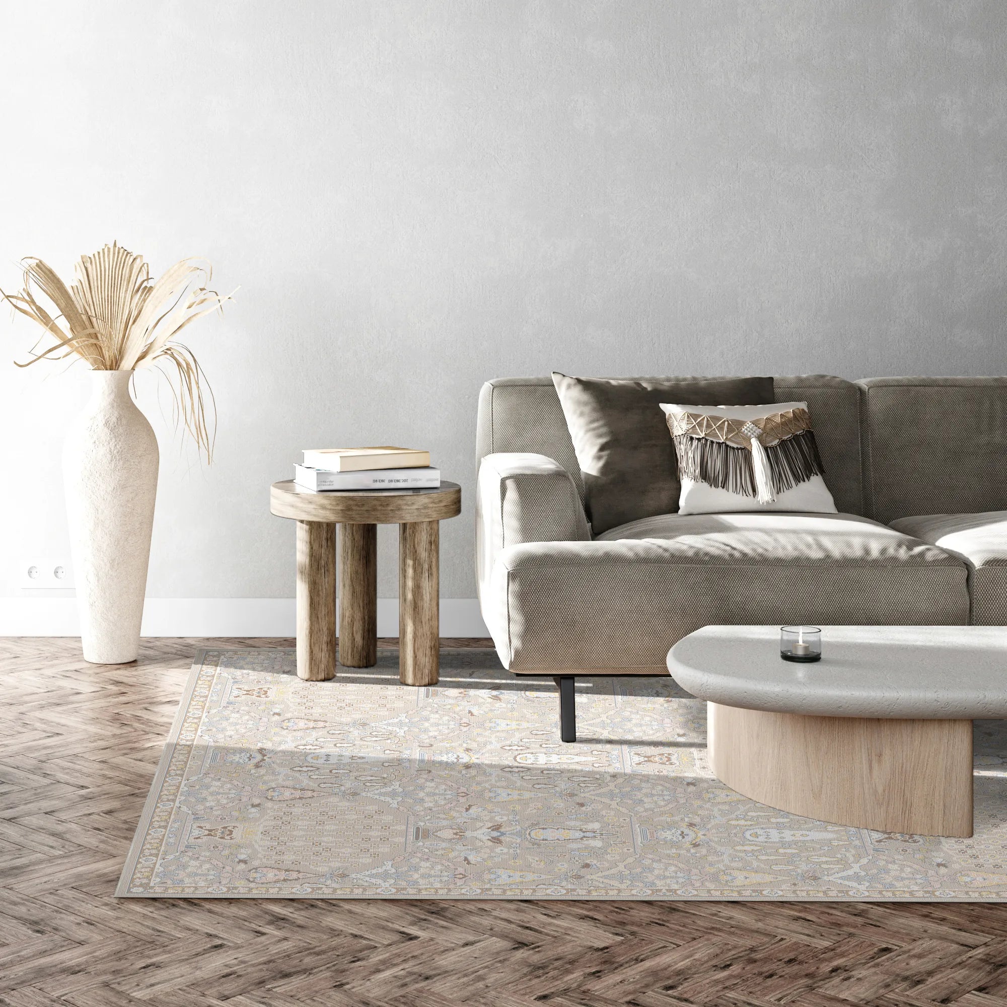 Alya Pearl Bouquet Transitional Rug