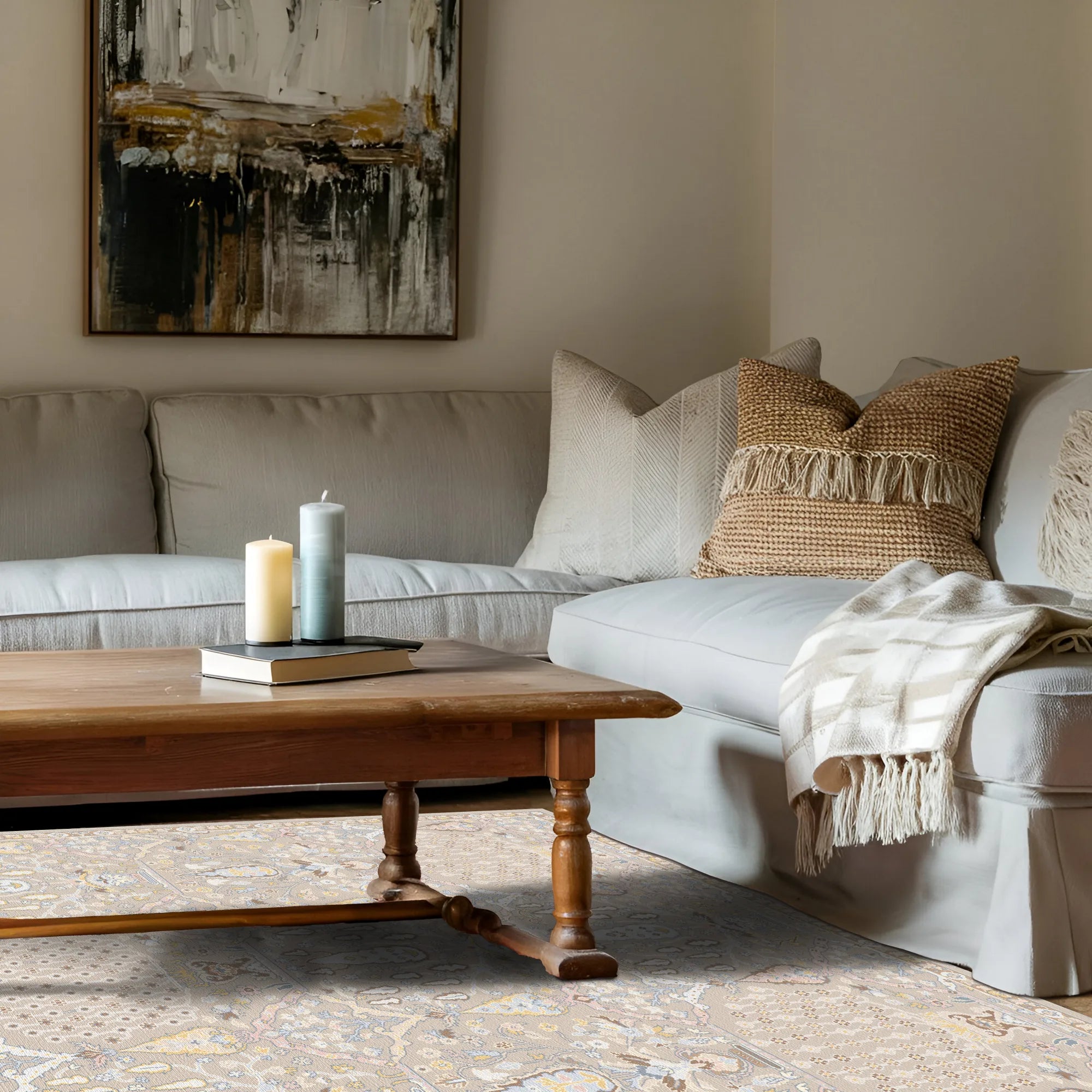 Alya Pearl Bouquet Transitional Rug