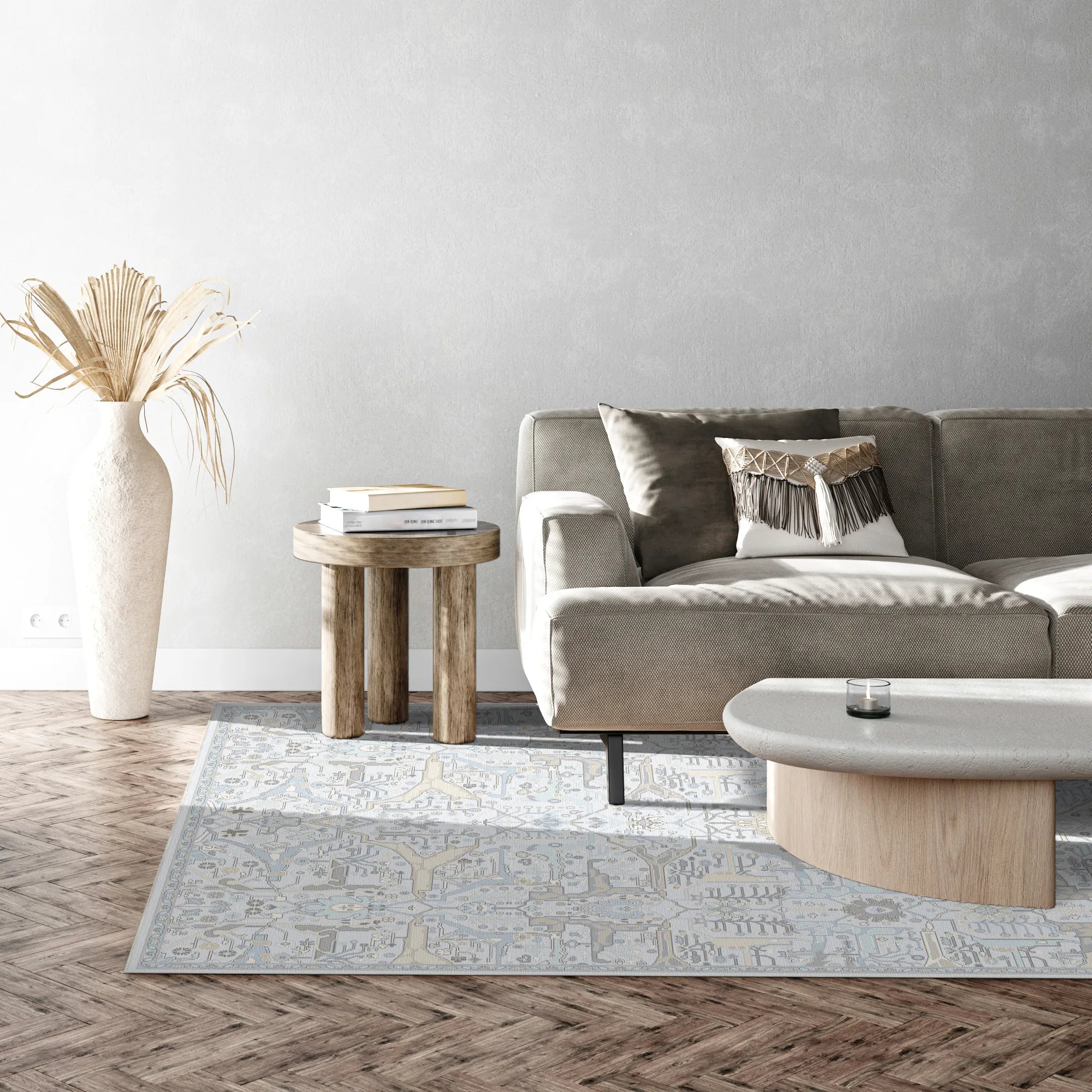 Elora Glacial Cipher Abstract Rug