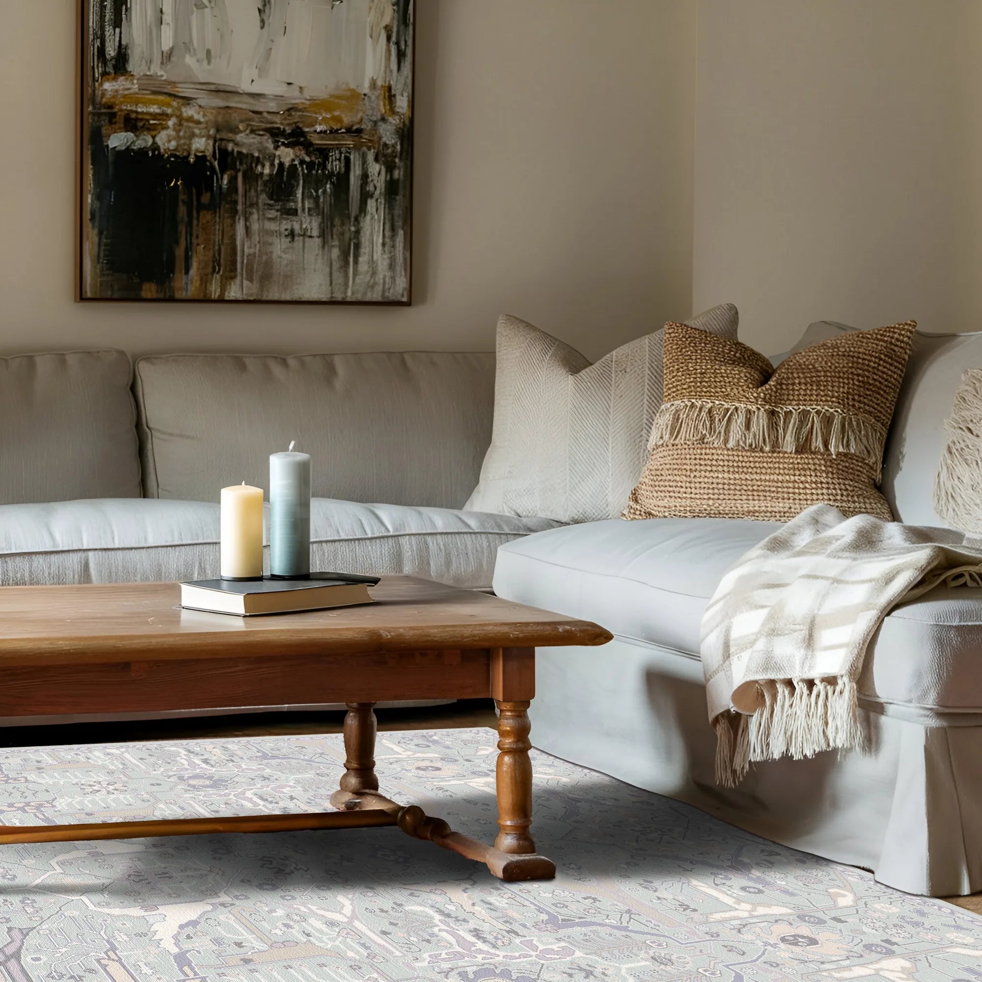 Lana Lilac Horizon Abstract Rug