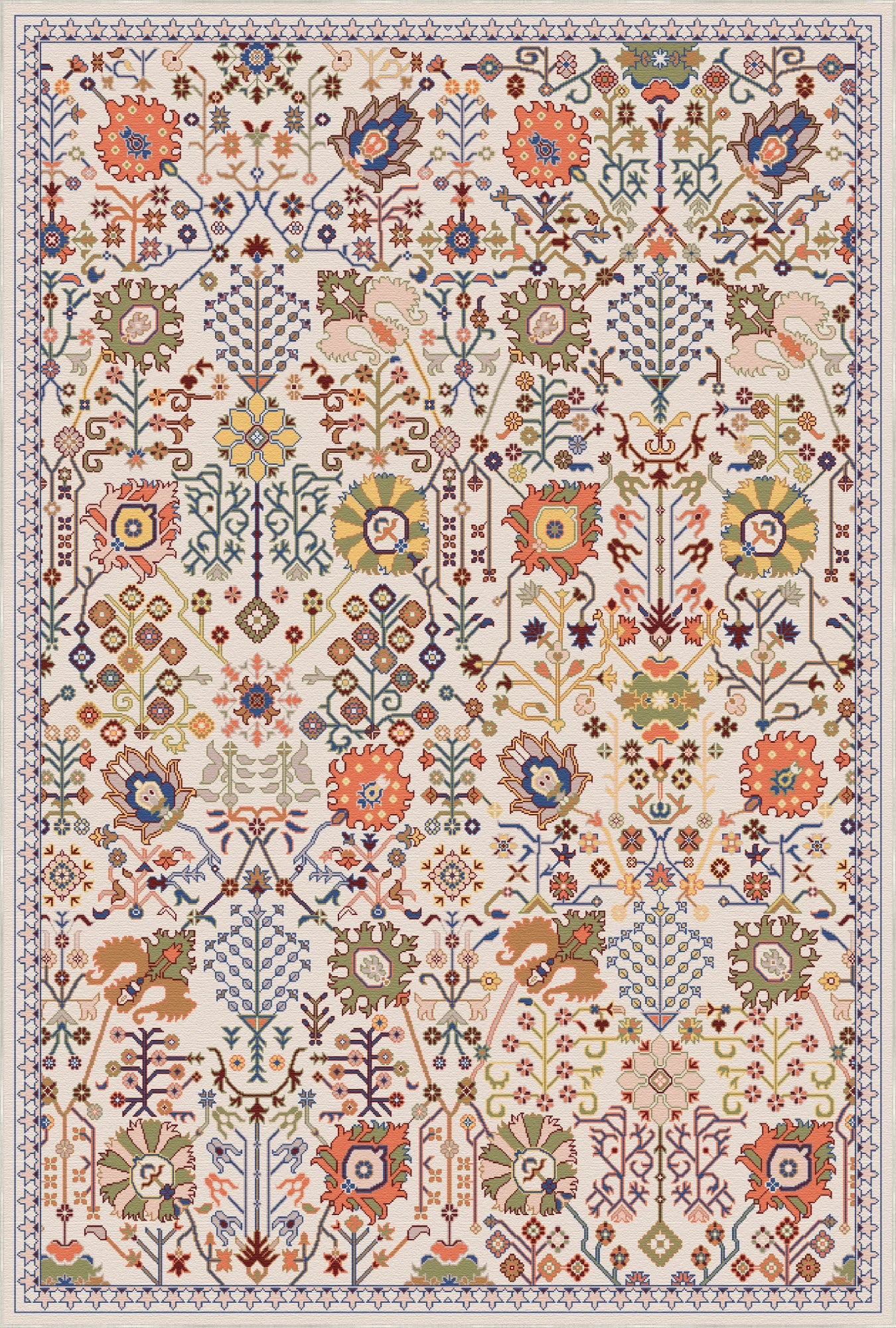 Vesta Ivory Orchard Botanical Rug