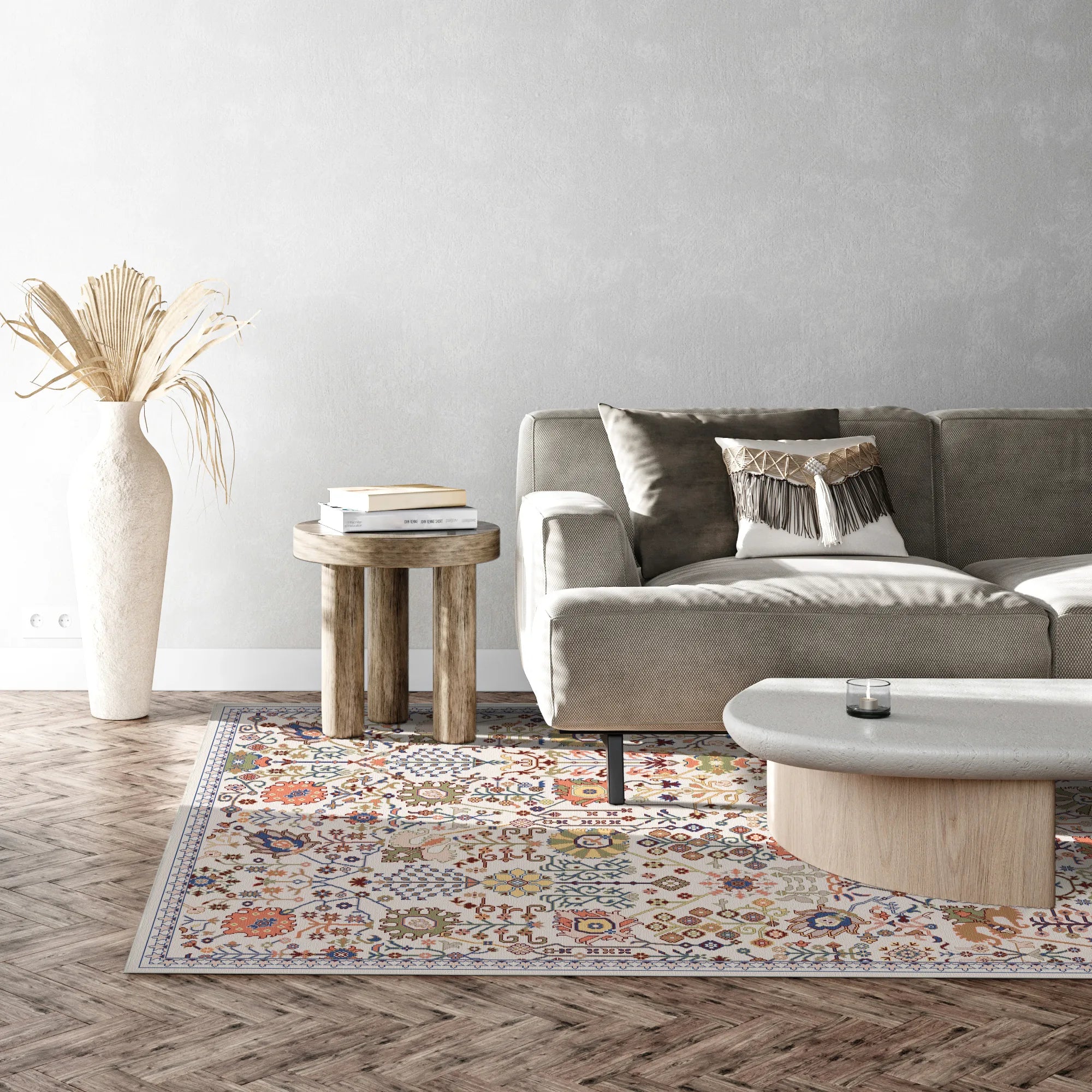 Vesta Ivory Orchard Botanical Rug
