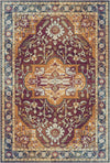 Cyra Garnet Sovereign Medallion Rug Rust