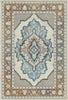 Elara Ivory Diamond Medallion Rug 