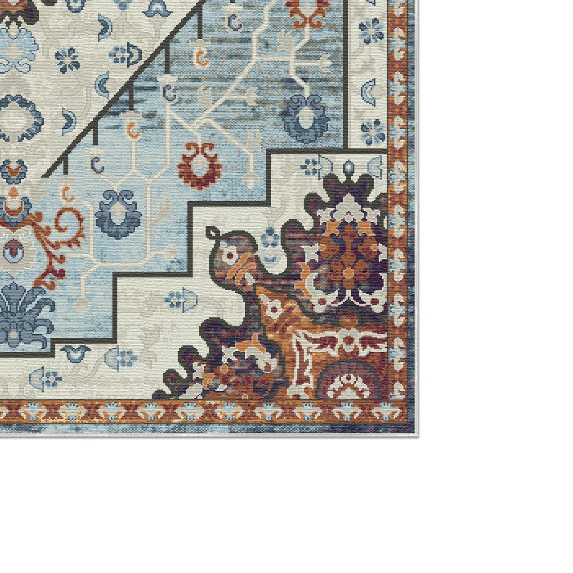 Alden Sky Emblem Medallion Rug