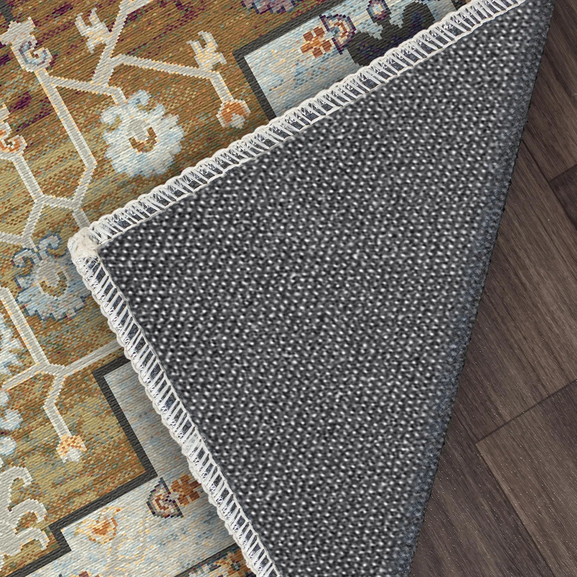 Orion Olive Emblem Medallion Rug