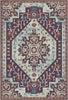 Plum Azure Emblem Medallion Rug 