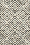 Nordic Prism Geometric Washable Rug Gray