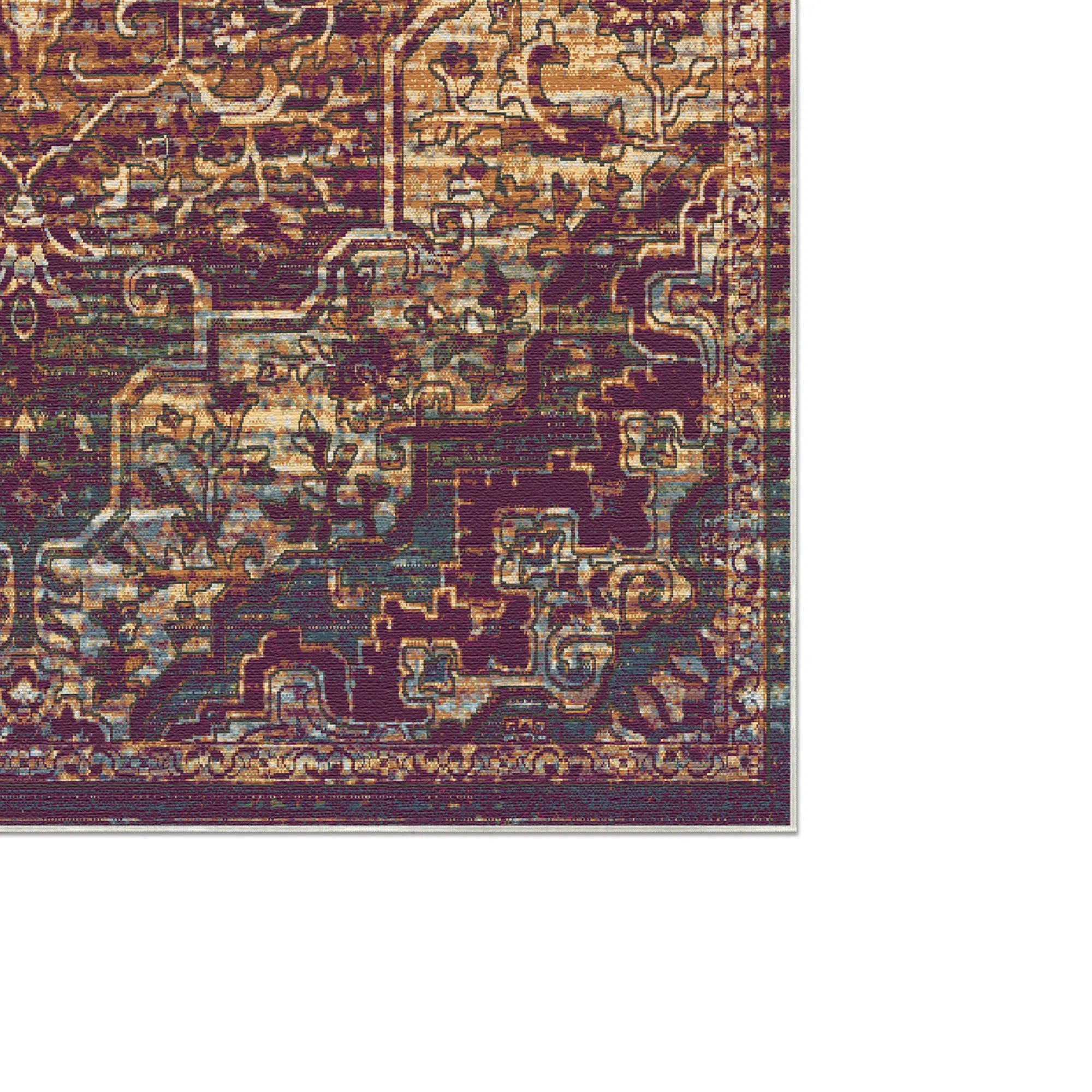 Lyra Plum Mirage Medallion Rug