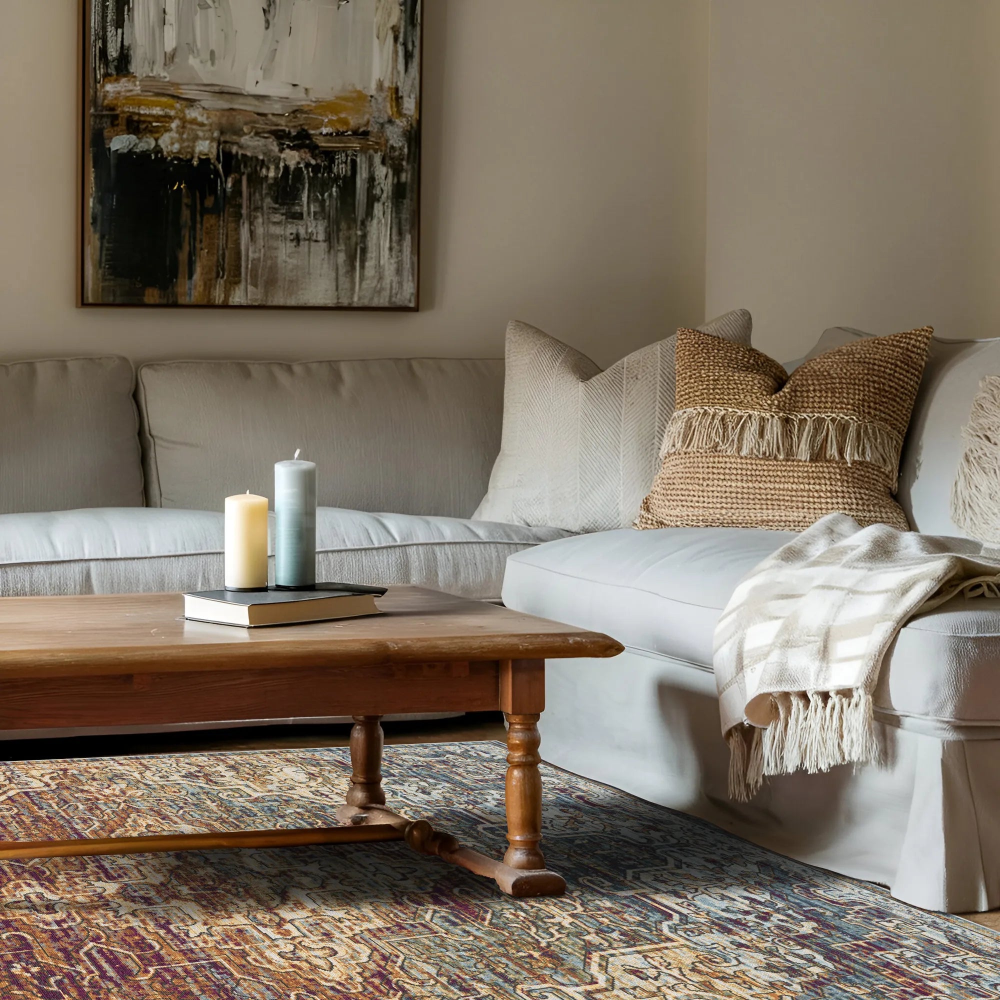 Lyra Plum Mirage Medallion Rug