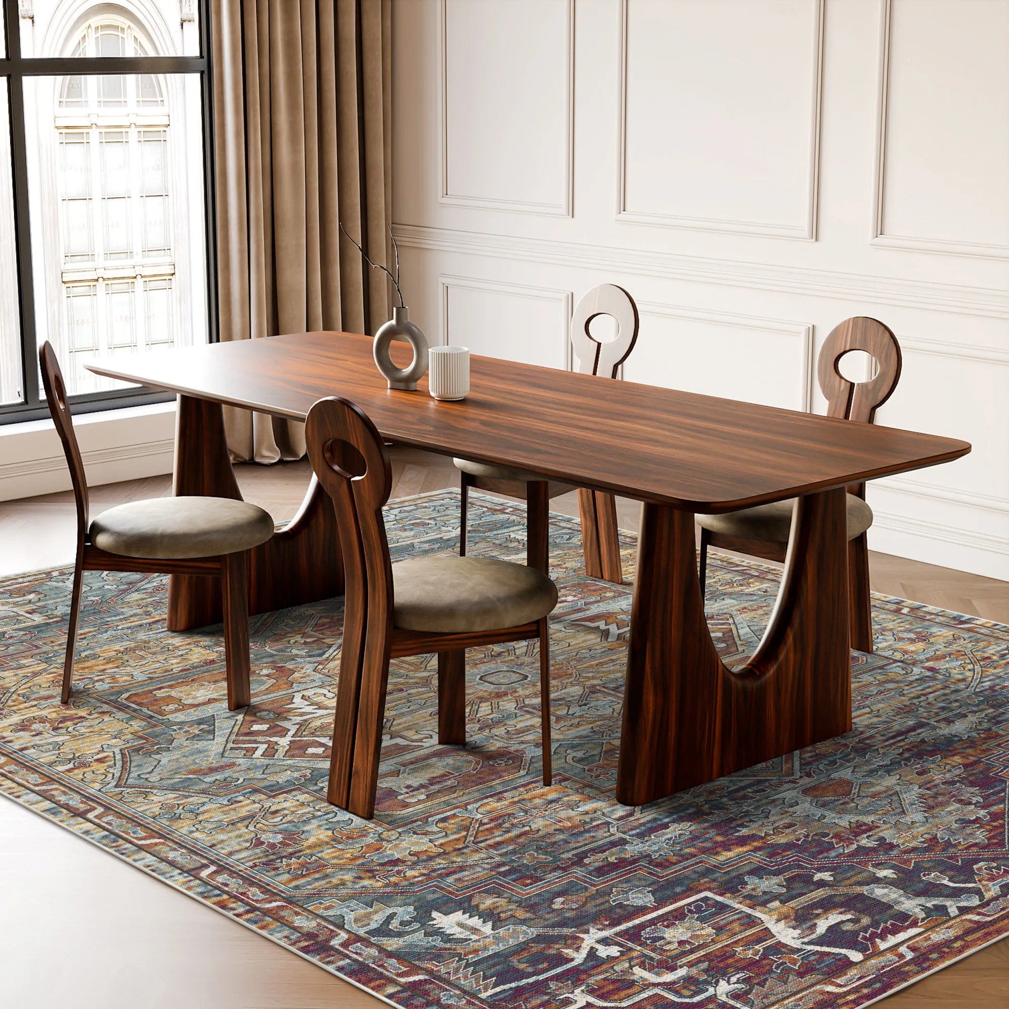 Zion Ochre Medallion Rug