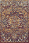 Zion Plum Rust Medallion Rug Plum