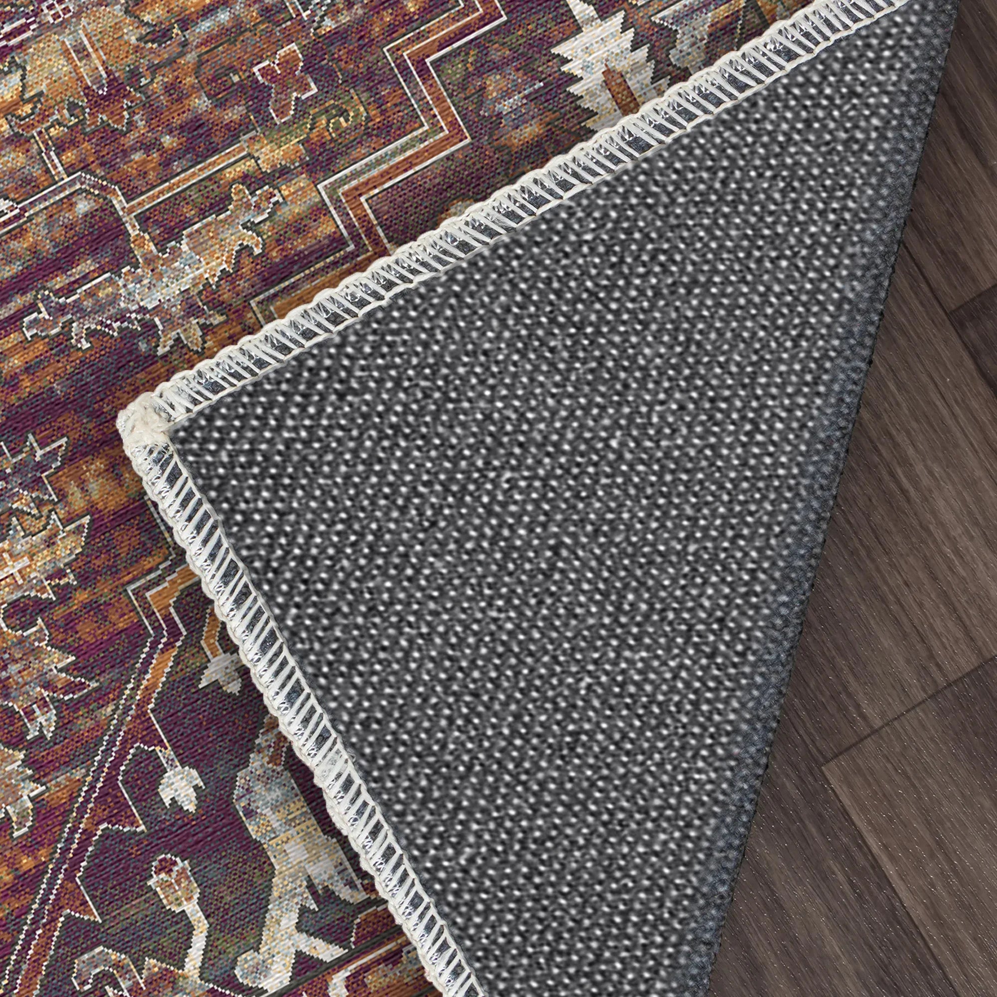 Zion Plum Rust Medallion Rug