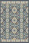Lumina Navy Gold Geometric Rug Navy Blue