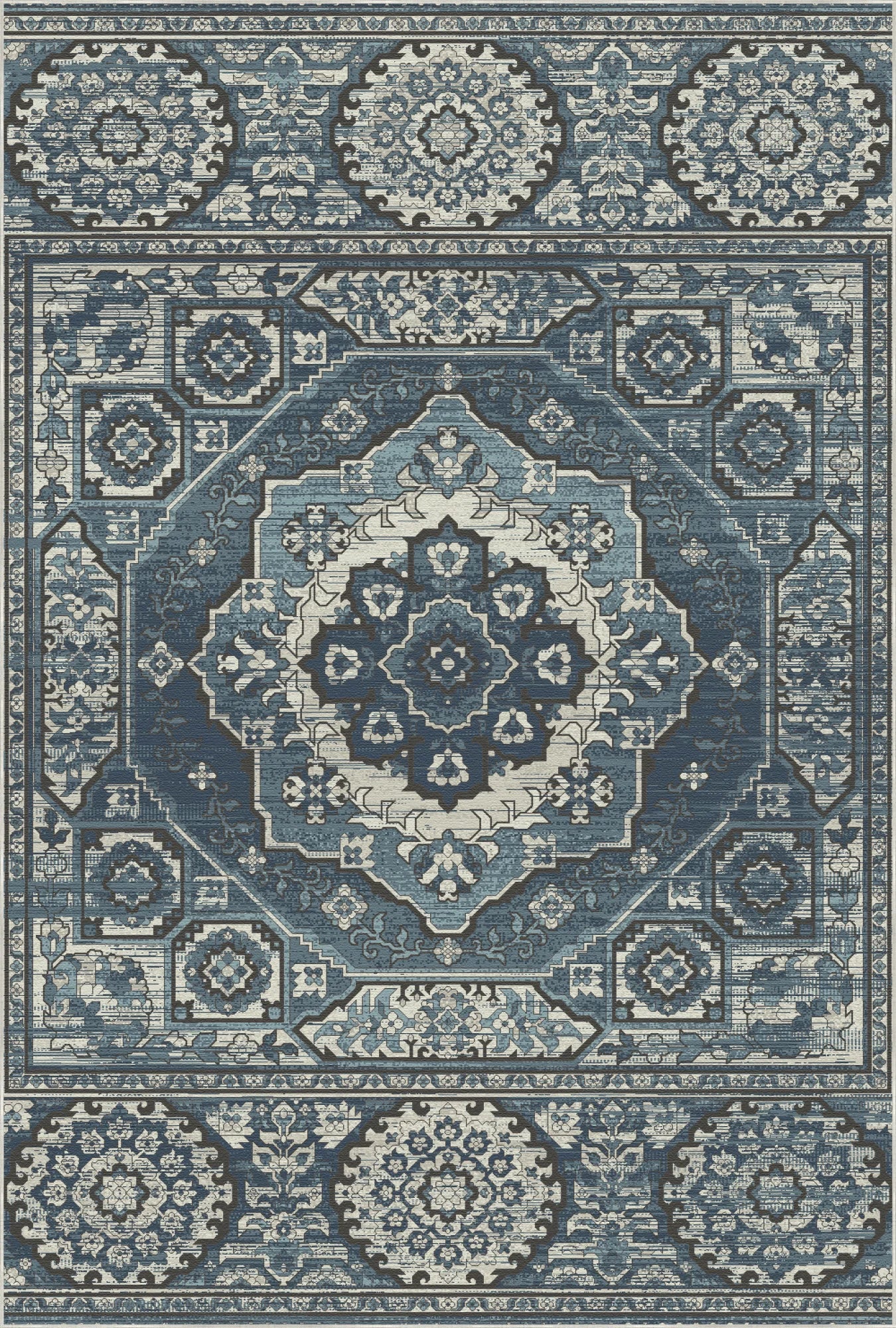 Cipher Cobalt Atelier Rug