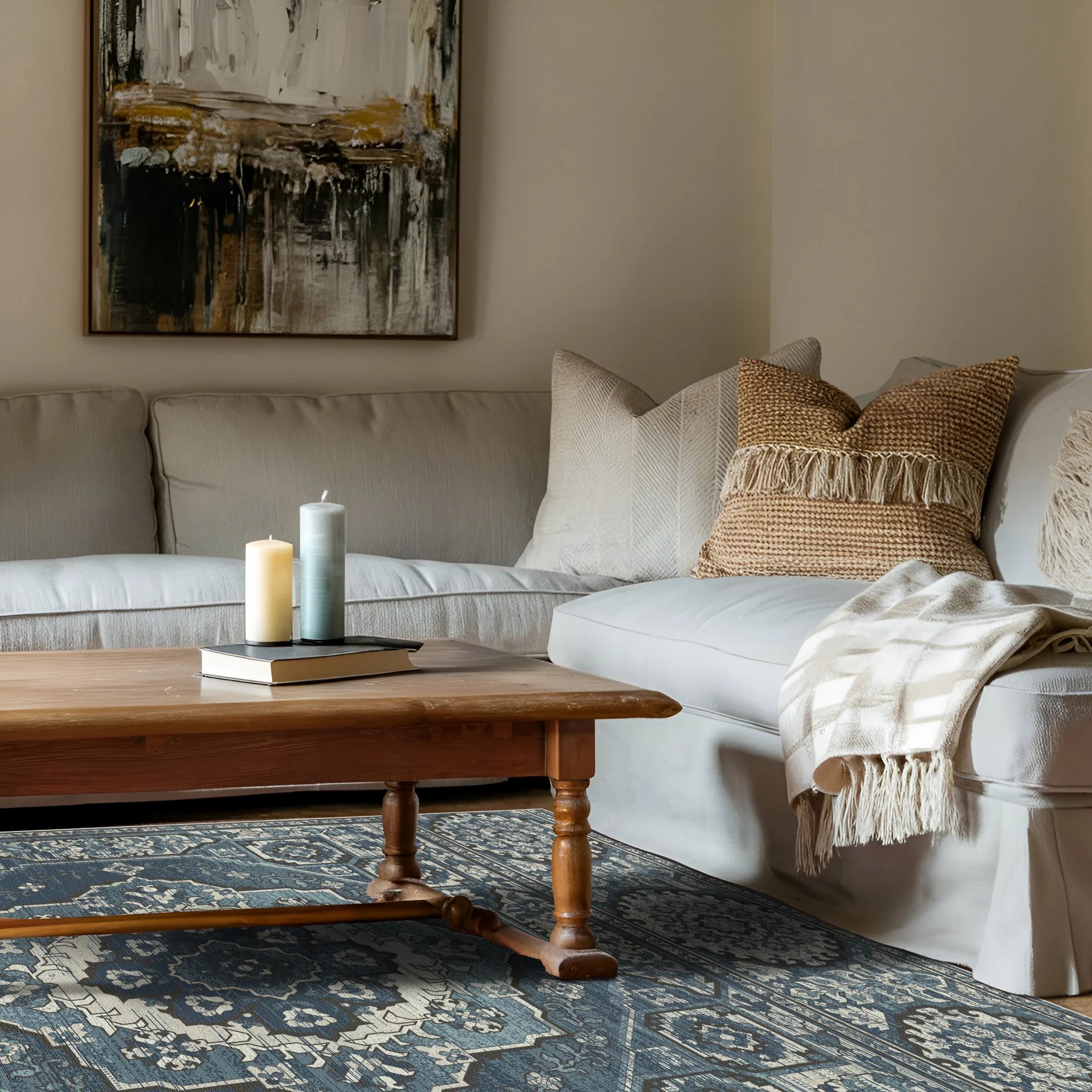 Cipher Cobalt Atelier Rug