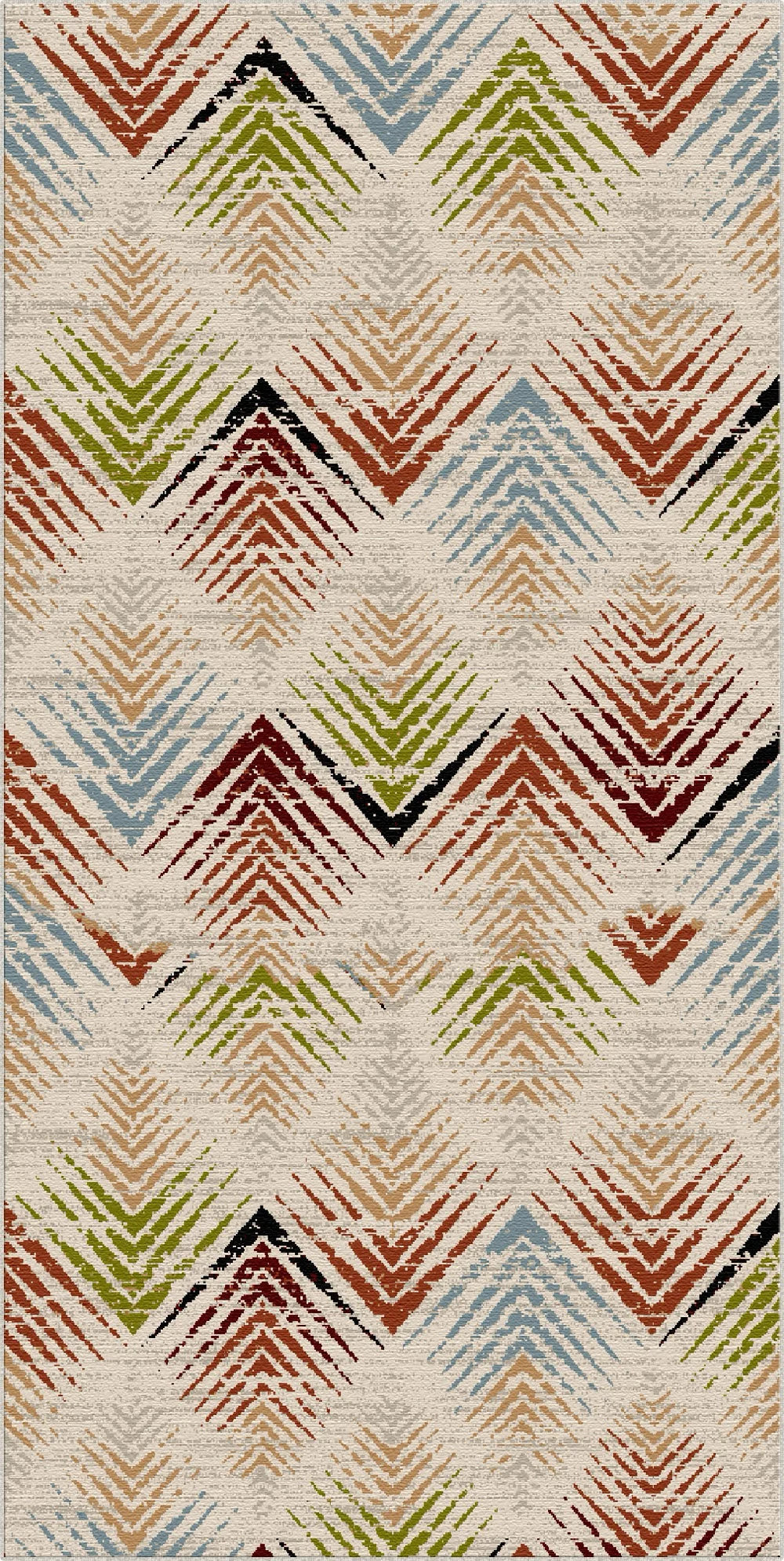 Rio Mosaic Abstract Washable Rug