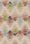 Rio Mosaic Abstract Washable Rug Multi