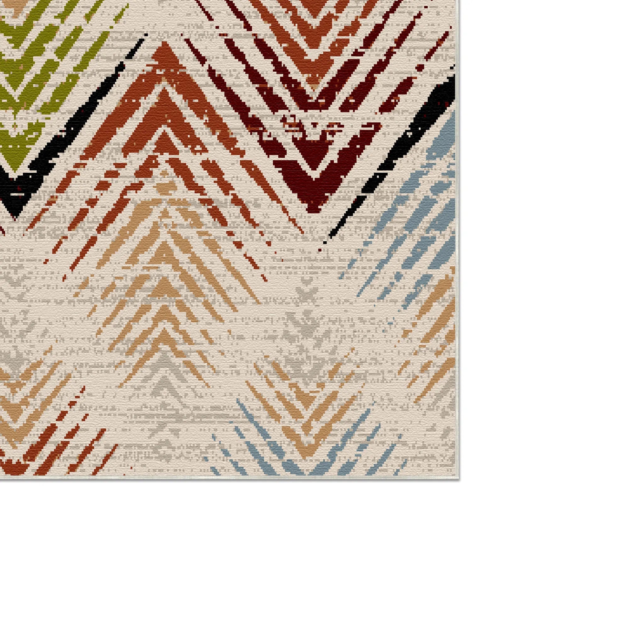 Rio Mosaic Abstract Washable Rug