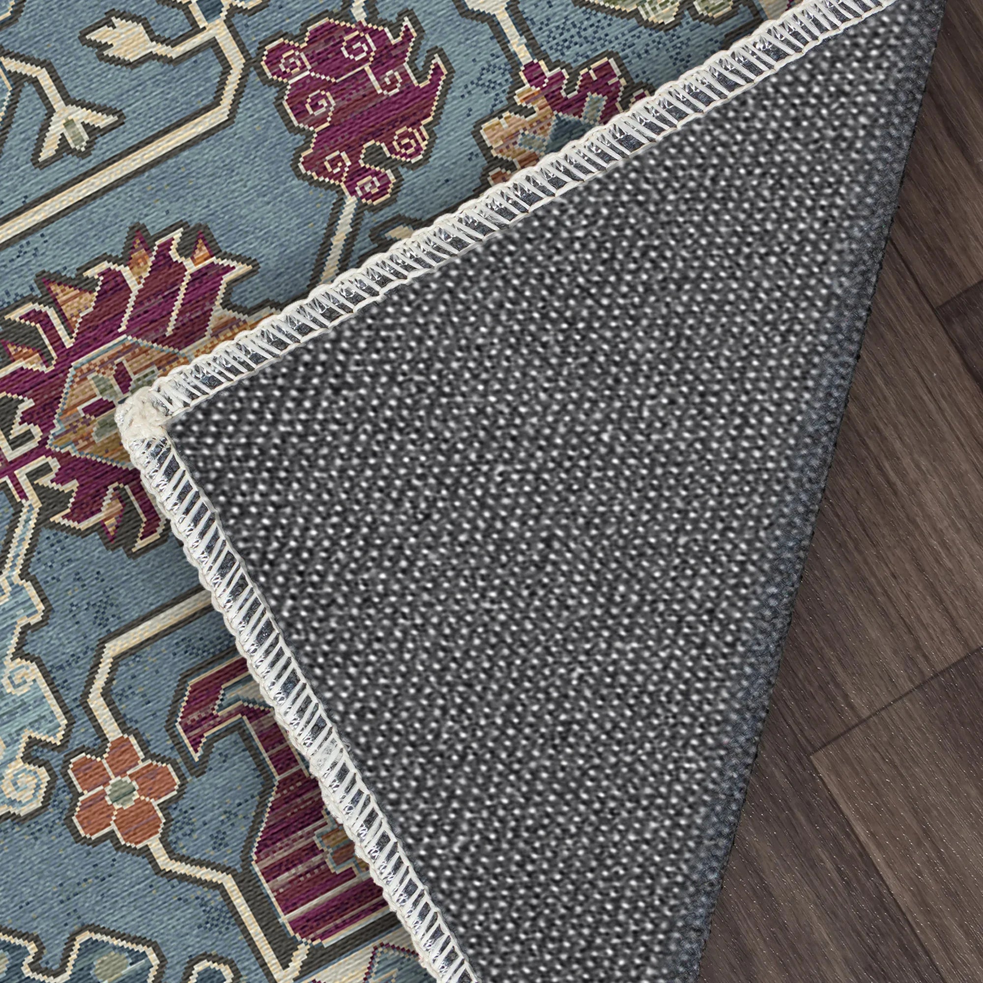 Mythic Indigo Folklore Rug