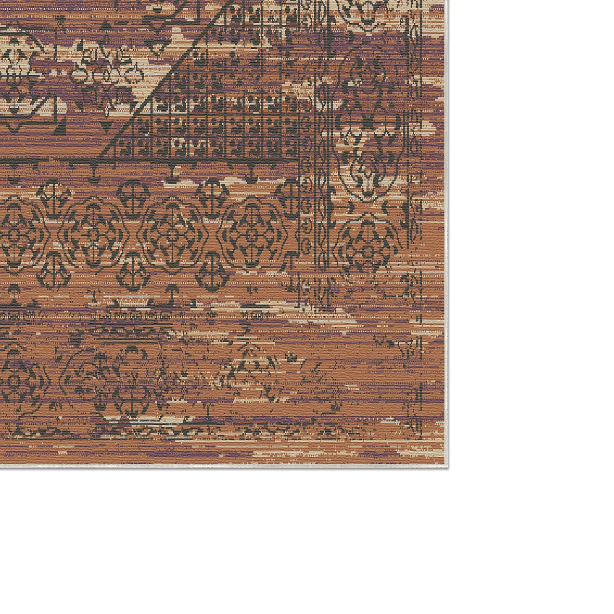Vesper Copperstone Geometric Rug