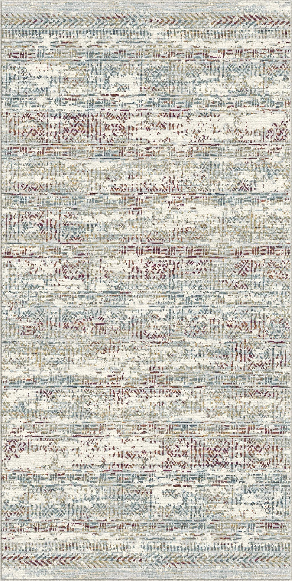 Vestige Crimson Linear Rug