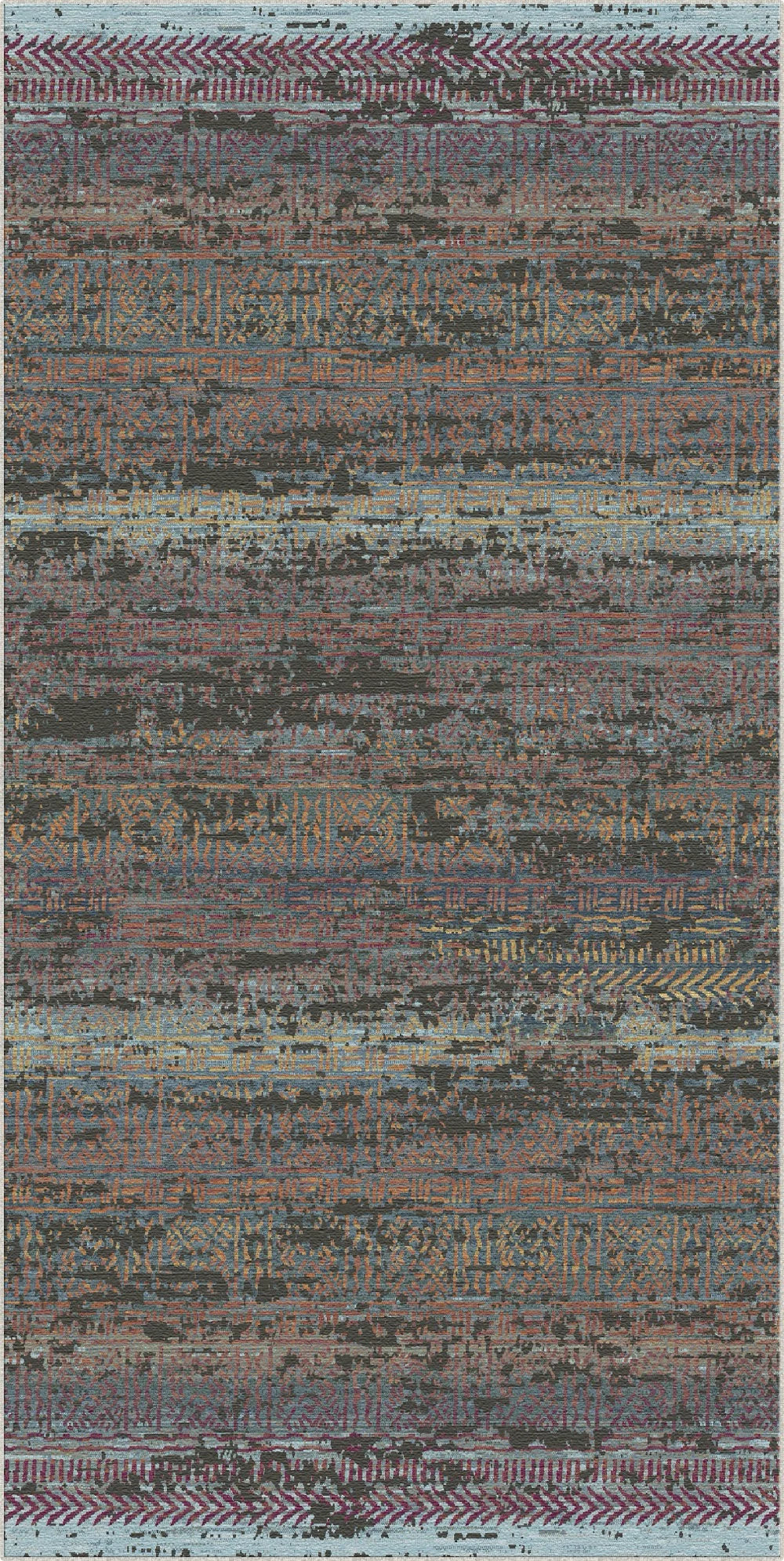 Obsidian Dusk Strata Rug