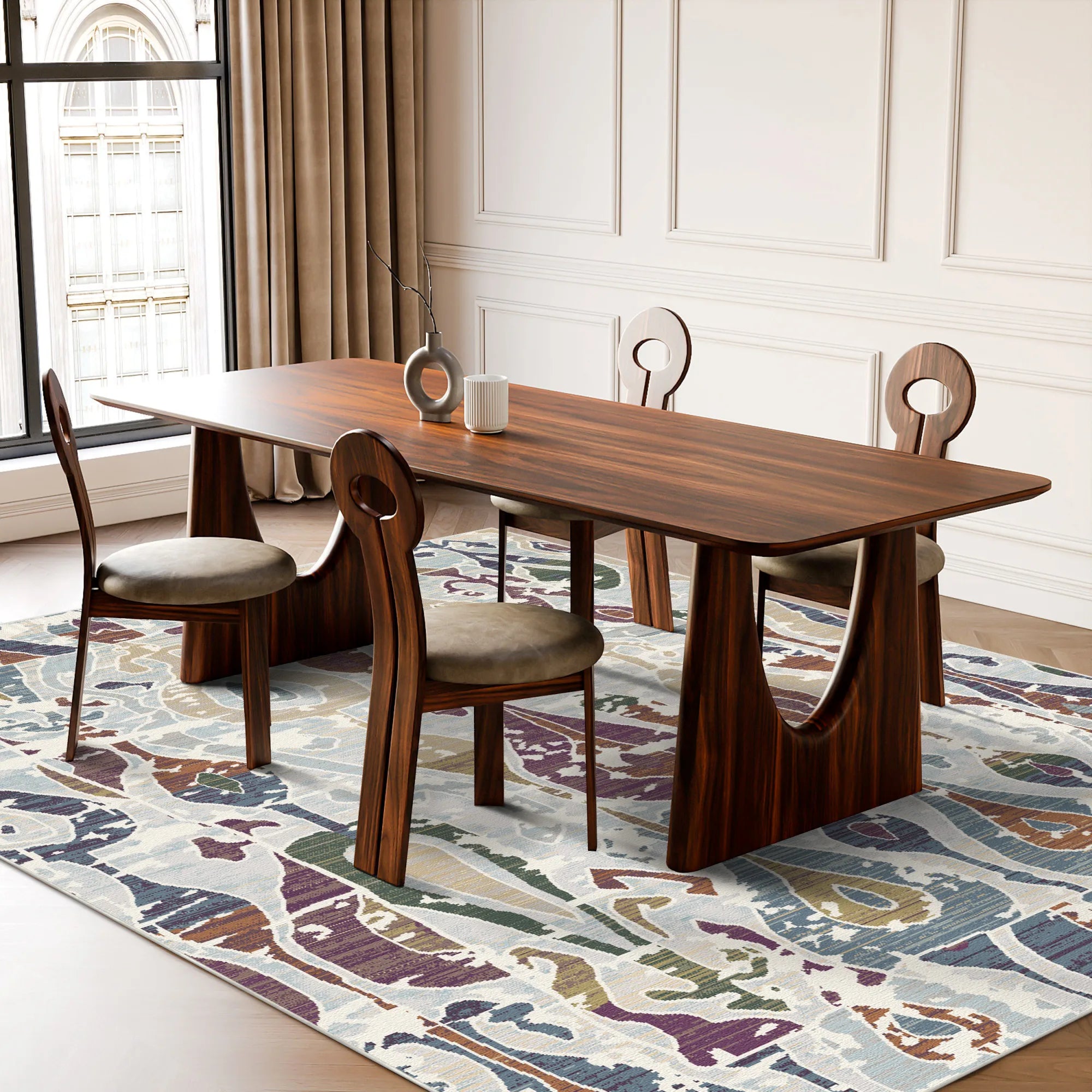 Prismatic Ogee Drift Rug