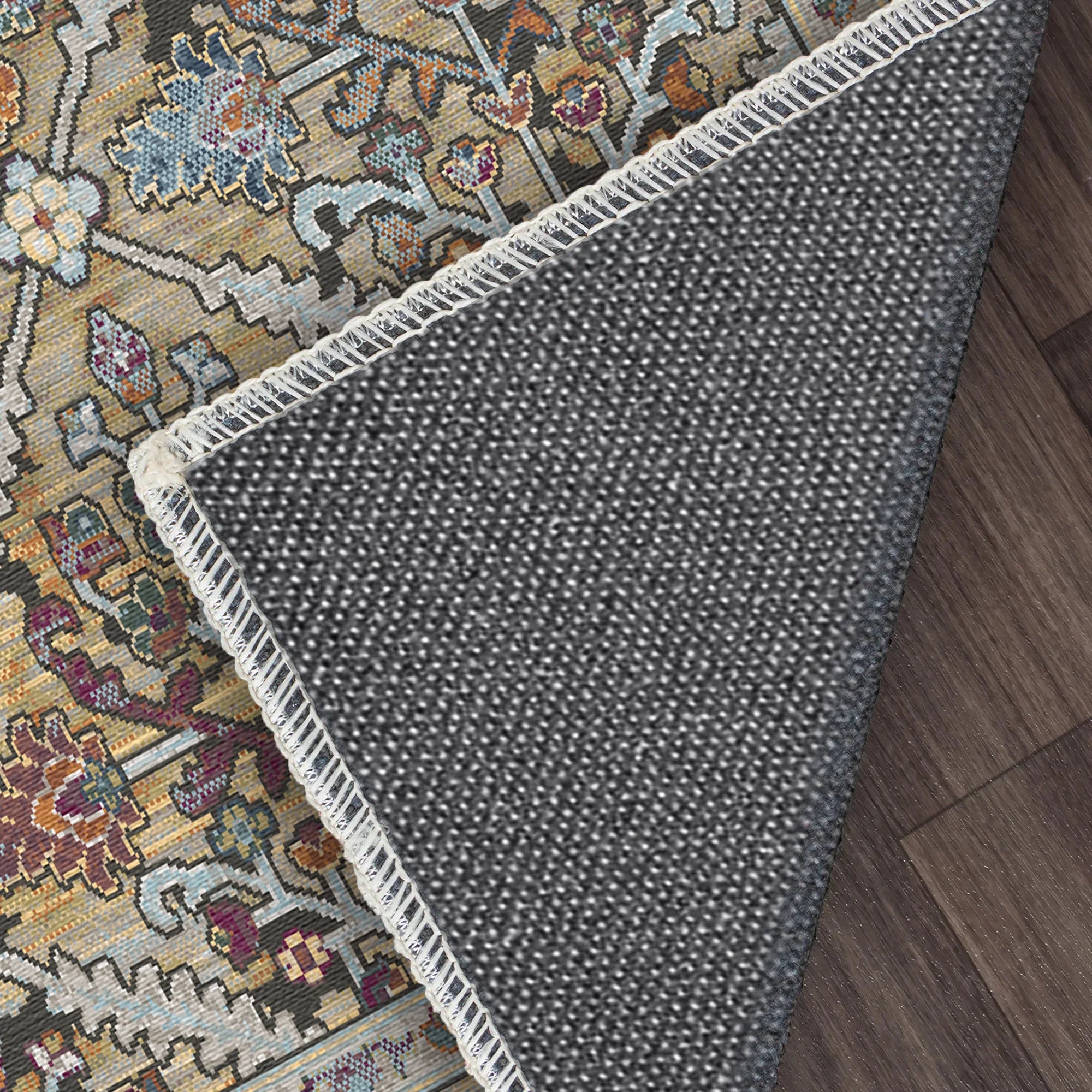Regal Bloom Lattice Rug