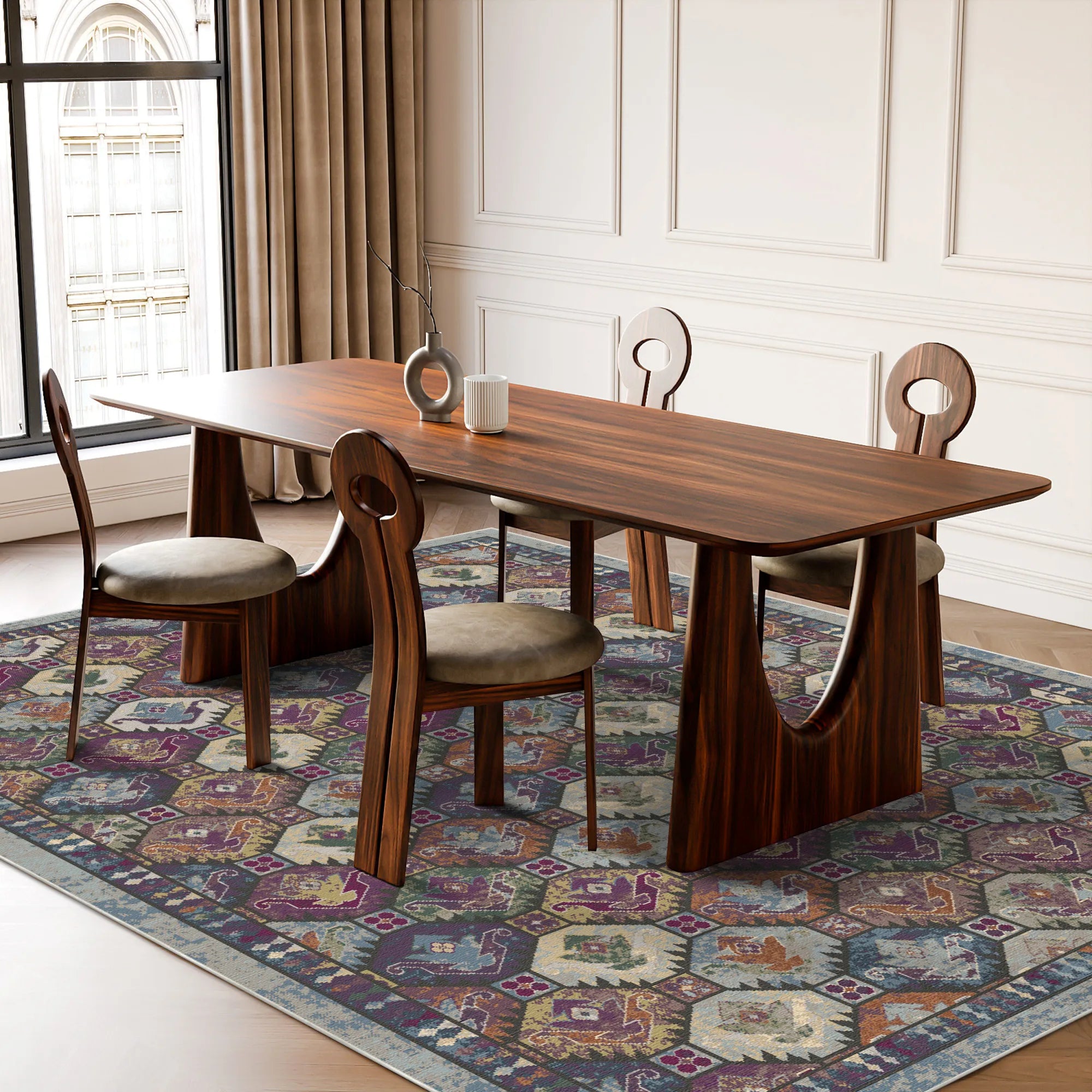 Nocturnal Jewel Mosaic Rug