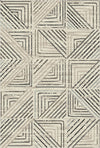 Stone Maze Geometric Washable Rug Beige