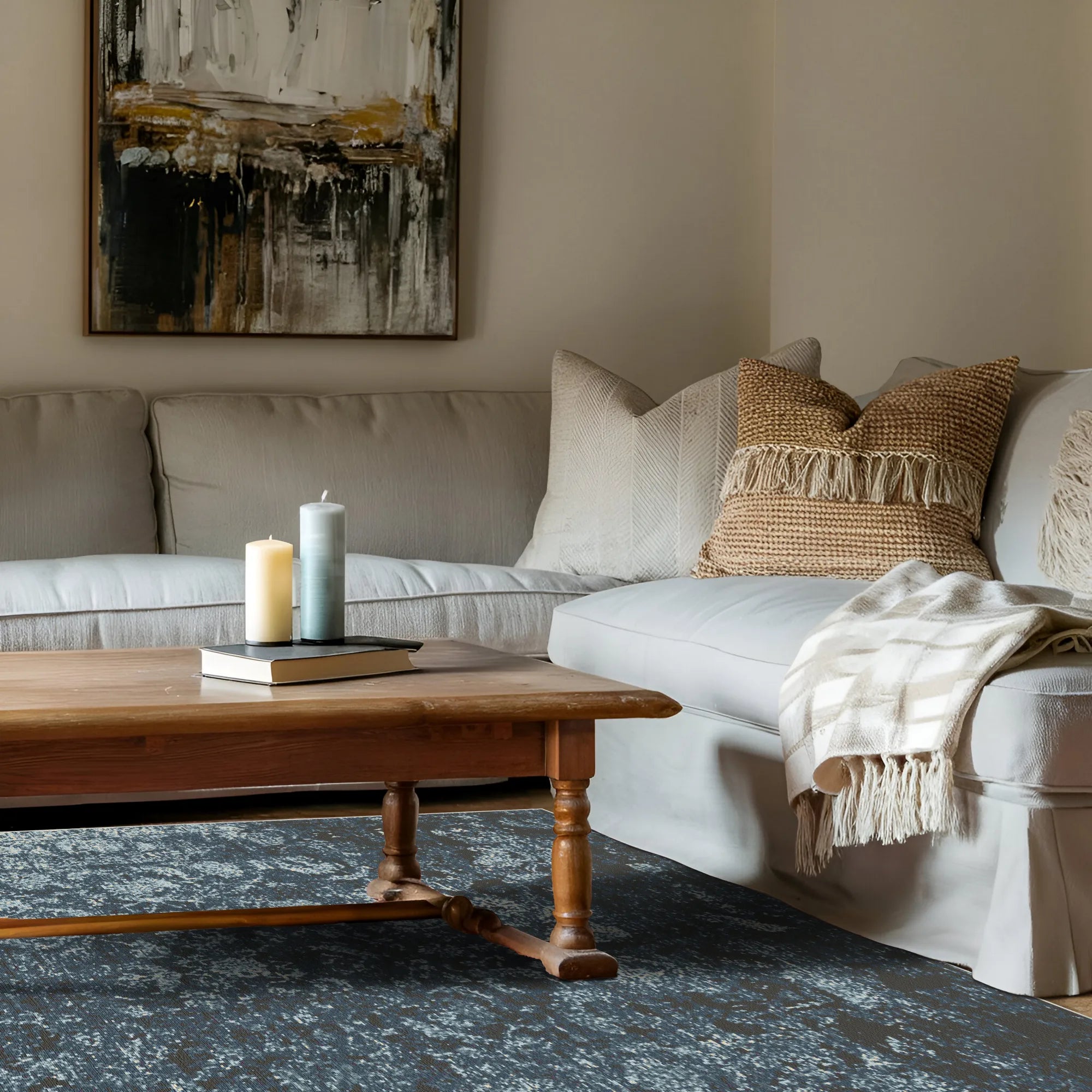 Abyssal Echo Medallion Rug