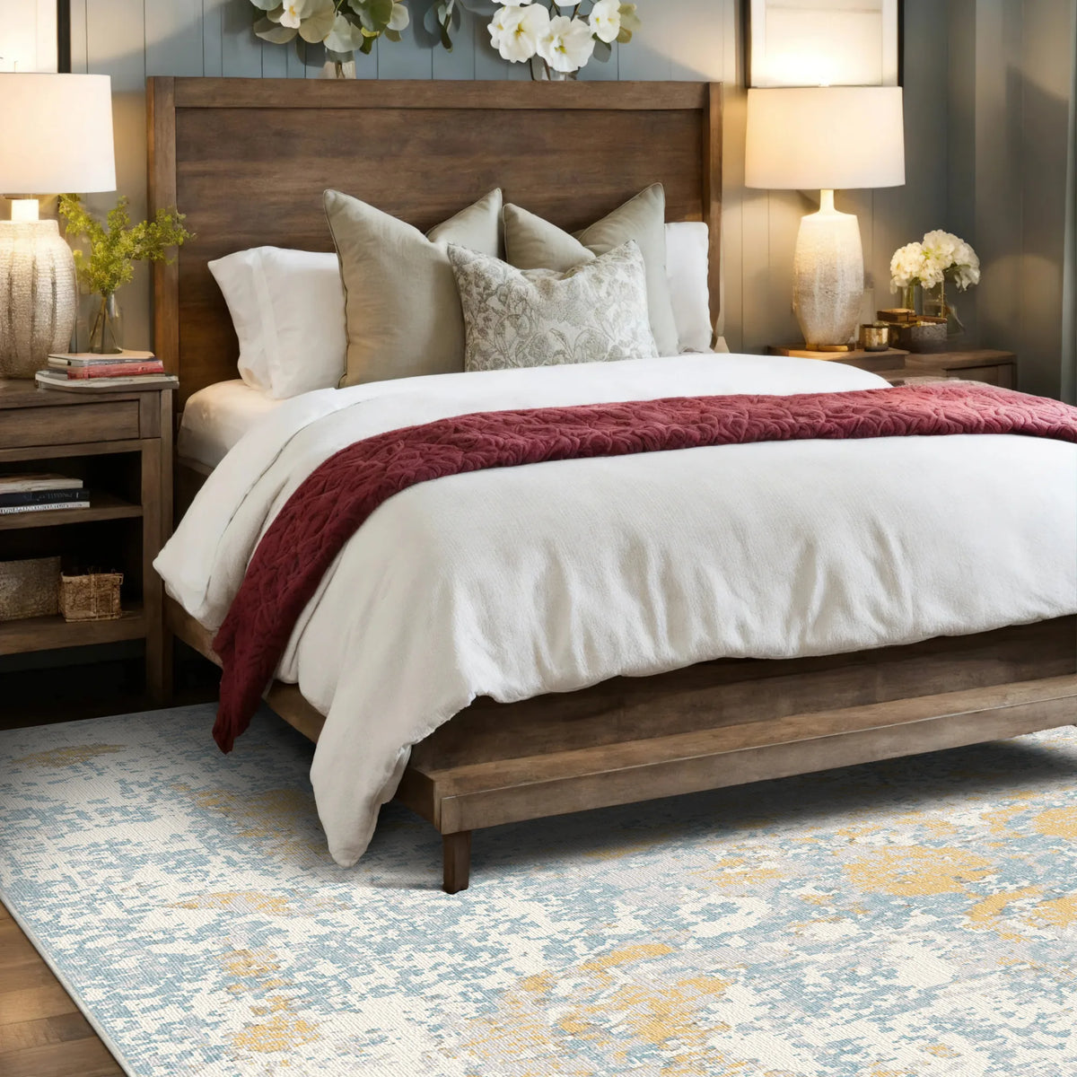 Craft Frost Ripe Rug Frost Medallion Gilded Rug – Bella Rugs